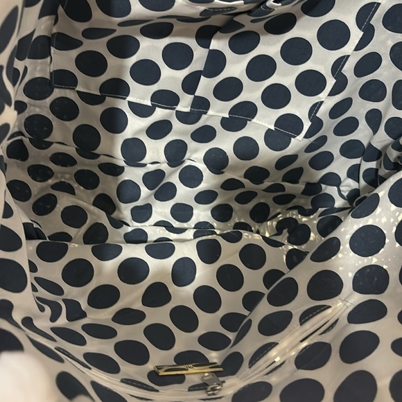 INC Red, White, Navy and Silver Straw Casual bag NWT - Picture 3 of 6